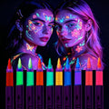 Glow Body Paint Markers UV Reactive, 10 Piece Set