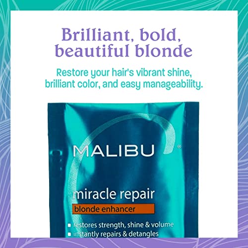 Malibu C Miracle Repair Blonde Hair Reconstructor - 1 Packet Nourishing Damage Treatment
