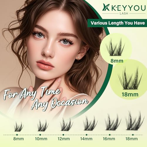 Lash Clusters Kit 8-18mm Wispy C Curl False Eyelash Extensions