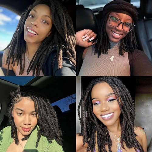 Human Hair Loc Extensions 6 Inch 30 Strands Dreadlocks