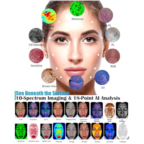 M17 Professional Skin Analysis Machine - 10-Spectrum Facial Scanner