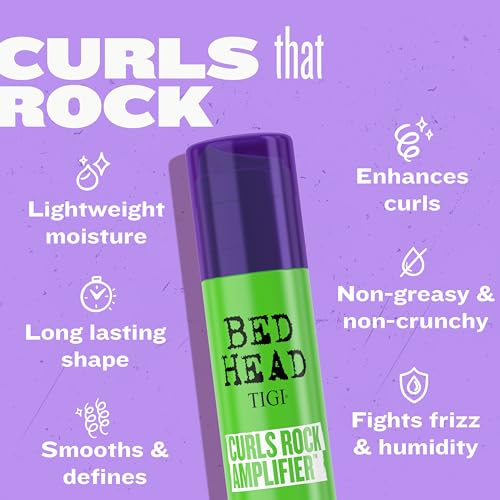 TIGI Bed Head Curls Rock Amplifier Curl Cream for Frizz Control, 3.38 oz