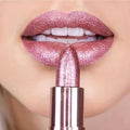Metallic Glitter Lipstick Set - Long Lasting Waterproof Copper