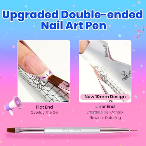 Beetles Builder Gel Nail Kit 3 Colors for Extensions & 3D Art - 30g+7.5ml
