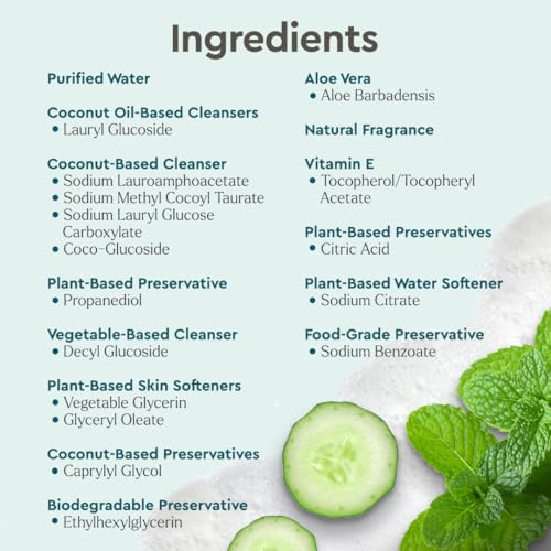 Puracy Foaming Hand Soap - Plant-Powered Cucumber Mint