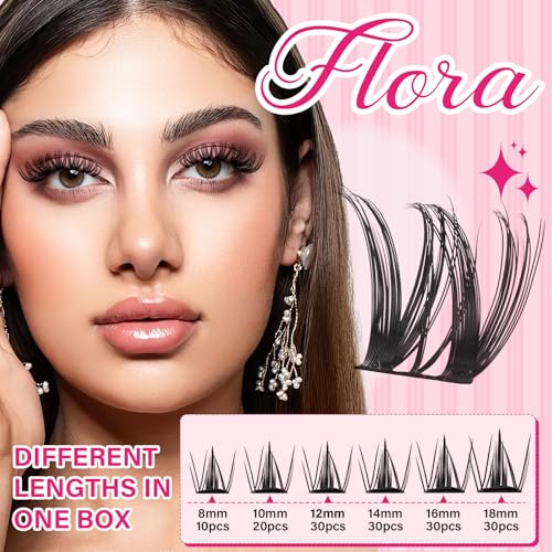 PRO LASHBEAUTY Flora Lash Clusters 8-18mm Mixed Reusable