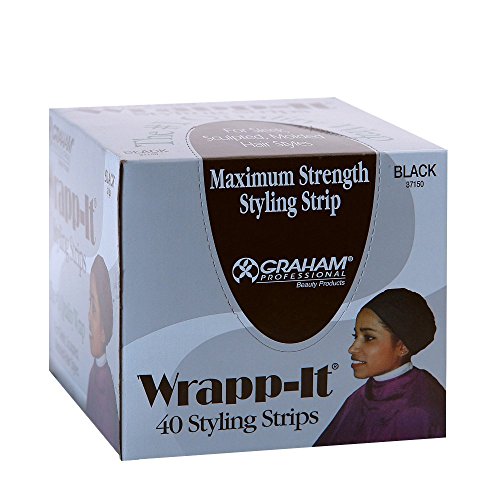 Graham Wrap-it Styling Strips for Natural Hair Wraps (40 Strips)