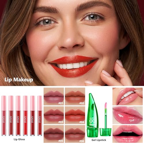 All-in-One Makeup Kit for Women - Complete Cosmetic Set with Brushes & Travel Bag