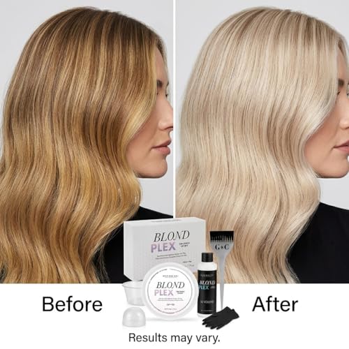Hair Bar NYC Blond Plex 10X Lightener Kit with Violet Developer
