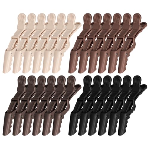 Ondder 24 Pack Alligator Hair Clips - Professional Salon Styling
