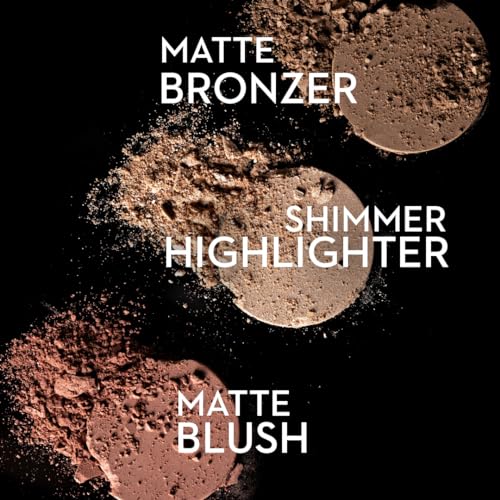 SUGAR Cosmetics Contour De Force Face Palette for Makeup Includes Matte Bronzer, Highlighter & Blush Makeup Palette with Built-in Mirror - 2 g (Pack of 1) 01 Subtle Summit - Face Pallete