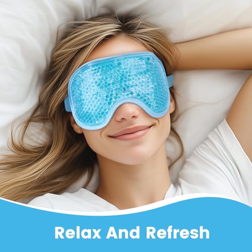 NEWGO Cooling Eye Mask | Reusable Gel Ice Pack for Puffy Eyes
