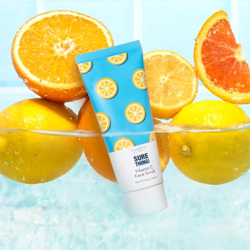 Elizabeth Mott Sure Thing Vitamin C Face Scrub ? Heat Activated Exfoliating Facial Cleanser for Deep Pore Cleansing & Smoother Skin ? Gentle Brightening Scrub, Vegan & Cruelty-Free Skincare, 3.52 oz