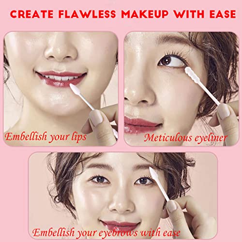 Cayxenful Pointed Cotton Swabs - 800 Pack, Precision Tips for Makeup & Cleaning