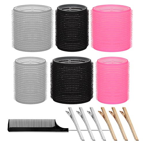 Self-Grip Hair Rollers Set - 13 Piece Heatless Curler Kit