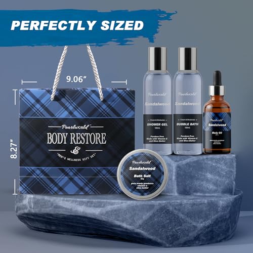 Men's Spa Gift Set - 12 Piece Bath Kit with Ocean Scent