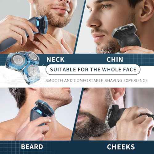 2 Pack SH71/50 Shaving Heads Compatible with Phili*s Shavers Series S5000 (S5XXX),S7000 (S7XXX) (BLUE)