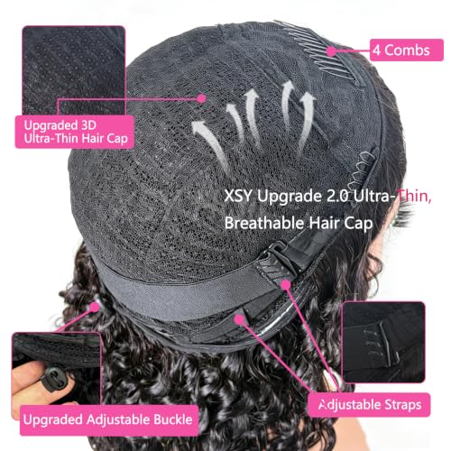 Burmese Curly Human Hair Half Wig 14" 180% Density