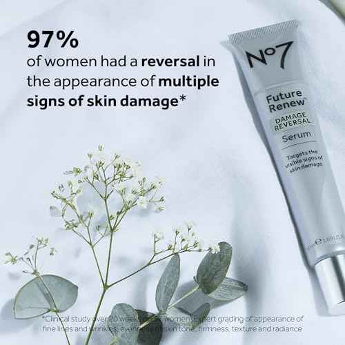 No7 Future Renew Damage Reversal Face Serum - Anti-Aging Serum for Glowing Skin - Hyaluronic Acid + Niacinamide for Sun Damage Reversal - Dermatologist-Approved, Sensitive Skin Suitable (0.33 Fl Oz)