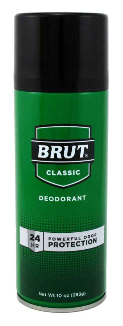 Brut Deodorant 10oz Aerosol Classic Scent (3 Pack)