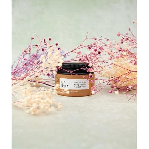 UpCircle Lip Balm with Hemp Seed Oil + Shea Butter 15ml ? Hydrating + Plumping ? Rosehip + Grapefruit Oil To Soothe Dry Lips - Natural, Vegan + Cruelty-Free