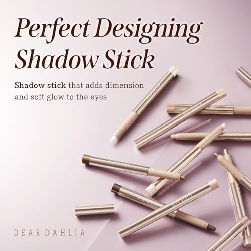 DEARDAHLIA Perfect Designing Shadow Stick (Bronze Gold) - Weightless Eyeshadow Stick with Smooth & Blendable Texture, High Pigment, Long-Lasting. Vegan Korean Eye Makeup