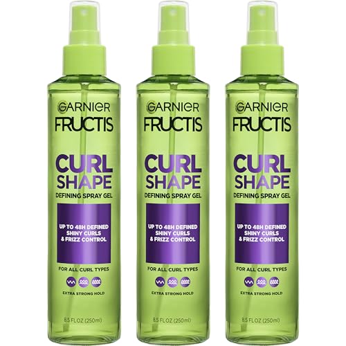Garnier Fructis Curl Shape Defining Spray Gel, 8.5 fl oz, 3-Pack