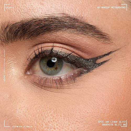 NYX Epic Ink Glitz Waterproof Metallic Eyeliner - Graphite