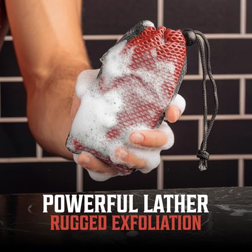 Viking Revolution Dual-Sided Mesh Soap Bag - Exfoliating Body Scrubber