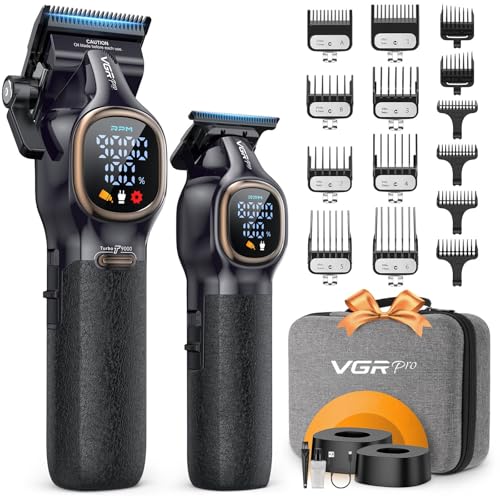 VGRPRO Professional Hair Clippers for Men - 9000RPM Cordless