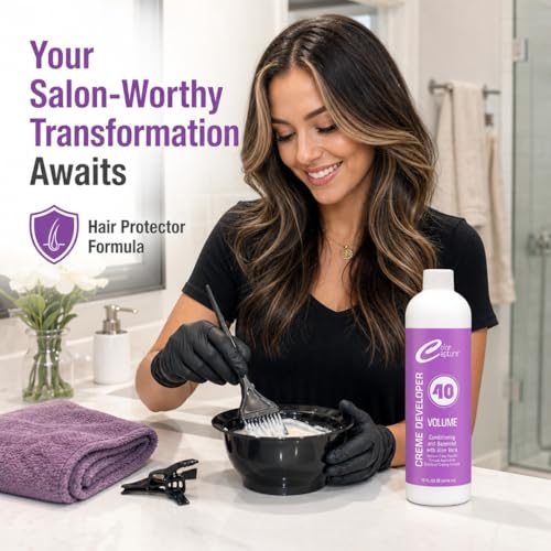 40 Volume Cream Hair Developer with Aloe Vera - Professional Color Lift