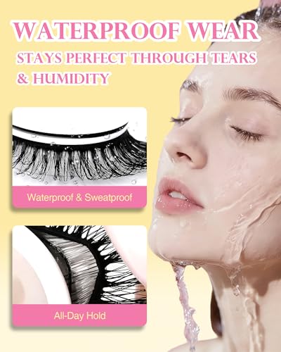 Self-Adhesive Eyelashes 14mm Waterproof Reusable Strip Lashes