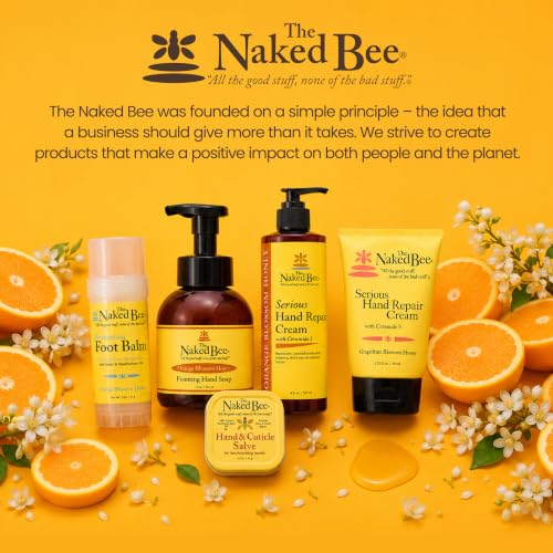 The Naked Bee Orange Blossom Honey Heel Restoration Foot Balm - 2 oz