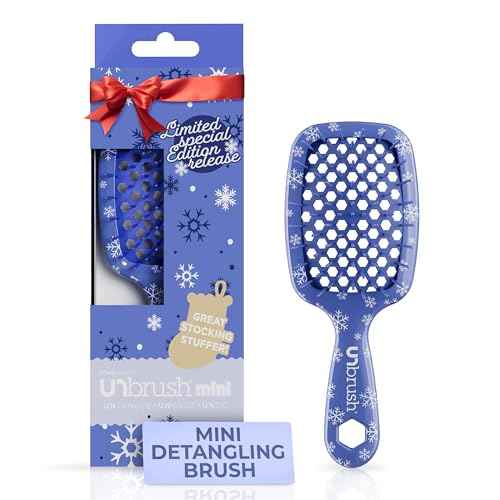UNbrush Mini Holiday Hair Brush for Pain-Free Brushing On All Wet/Dry Hair Types