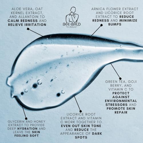 Bee Bald HEAL Aftershave Balm for Men | Razor Burn & Irritation Relief