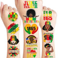 96 PCS Juneteenth Temporary Tattoos for Kids & Adults