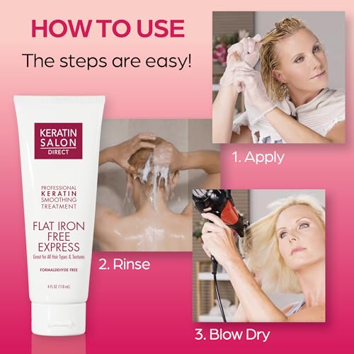 Keratin Salon Direct Hair Treatment - No Flat Iron Needed