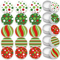 25 Pcs Christmas Lip Balm Gifts Bulk Elf Peppermint Candy Flavor Lip Balms Tins Employee Appreciation Thank You Gifts Christmas Stocking Stuffers for Women Men Coworkers Teachers(Chic Style)