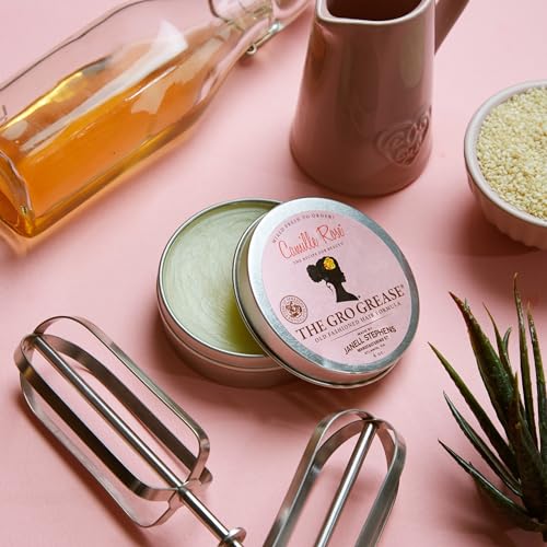 Camille Rose The Gro Grease for Hair Growth Stimulation, Length Retention, and Relief from a Dry, Itchy, Flaky Scalp