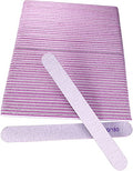 50 Pcs Double-Sided Nail Files - 100/180 Grit Emery Boards for Acrylic & Natural Nails