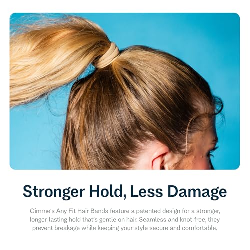 Gimme Medium Hold Hair Bands - 12 Pack Seamless Elastic Ties