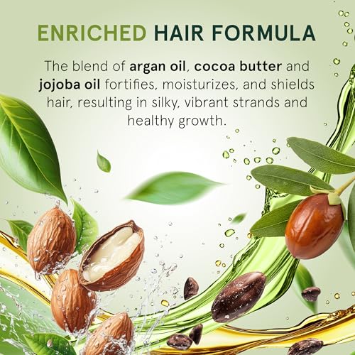 INOAR Argan Moist Shampoo with Moroccan Argan Oil for Deep Hydration, Shine & Softness, 33.8 Fl Oz
