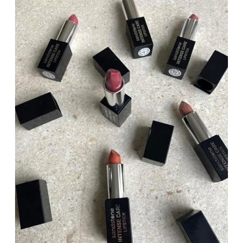 Sandstone Scandinavia Intense Care Lipstick ? Hydrating & Long-Lasting ? Hypoallergenic, Fragrance-Free & Vegan ? For Sensitive Lips ? Warm Nude Brown