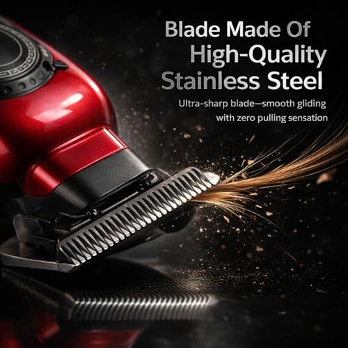 TARSHYRY Professional Barber Hair Clippers for Men, Rechargeable Hair Trimmer Kit for Home and Salon Grooming, High Power Low Noise,Ergonomic Design Electric Hair Trimmer