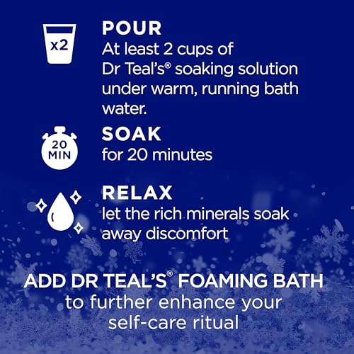 Epsom Salt Magnesium Soak with Essential Oils, 3 lbs - Snowy Night