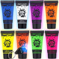 Blue Squid UV Body Paint Kit - 8 Neon Glow Colors