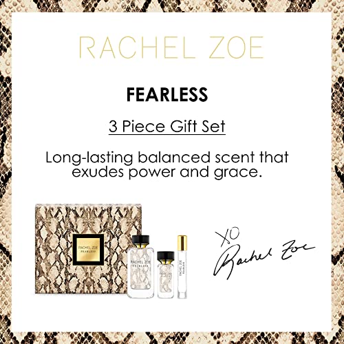 RACHEL ZOE Fearless Gift Set - Designer Womens Perfume - 3 Eau de Parfum Sprays - Vanilla Perfume for Women Gift Set - Travel Size - 3 pc