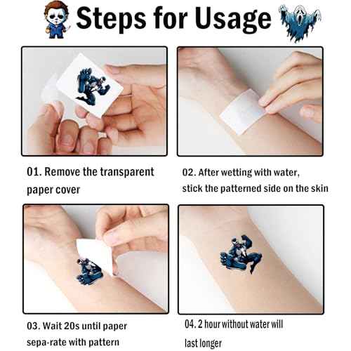 Halloween Temporary Tattoos,10 Sheets Halloween Tattoo Stickers,5 Different Halloween Themes for Boys and Girls, Halloween Gifts Party Supplies Favors Holiday Decorations