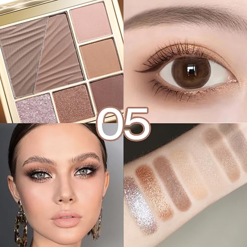 7-Color Eyeshadow Palette with Blush & Highlighter