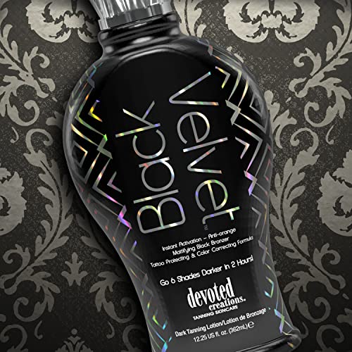 Devoted Creations Black Velvet Bronzer Tanning Lotion 12.25 oz